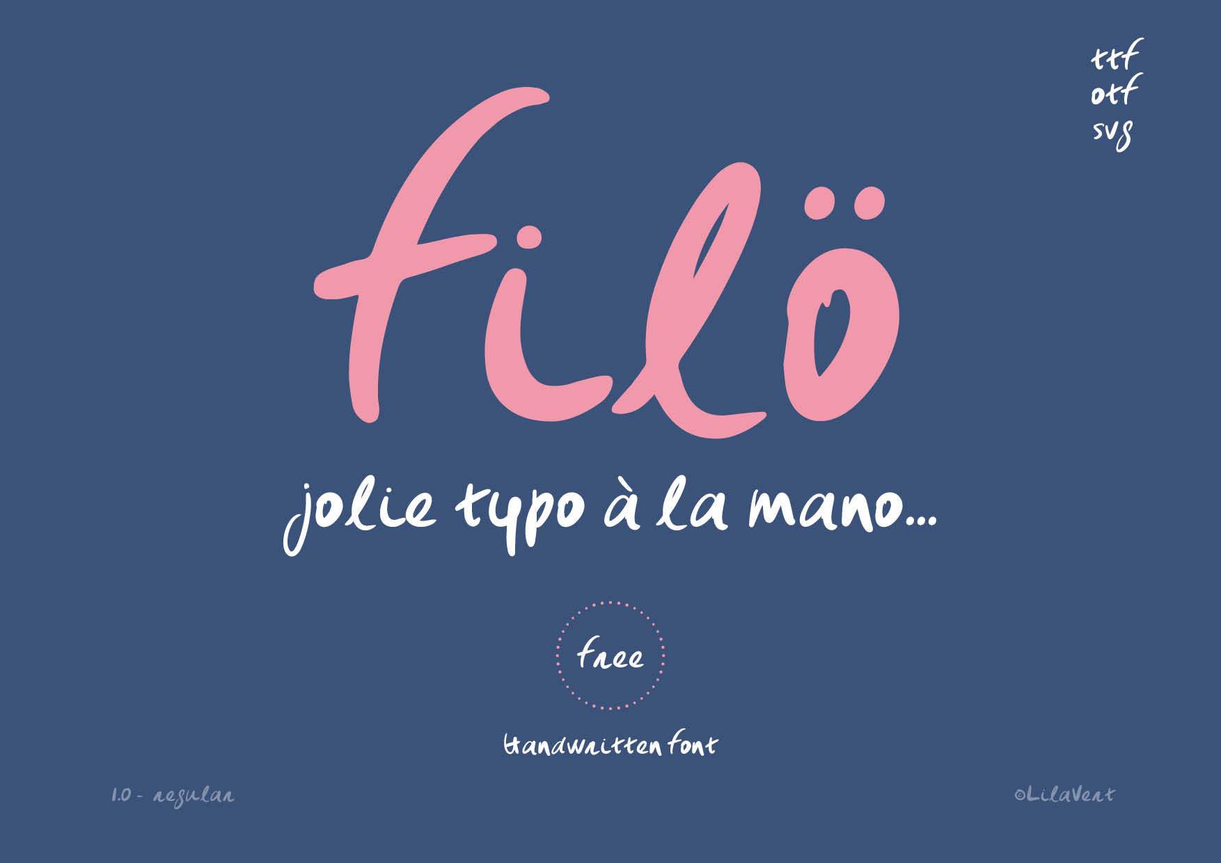 Filö - Typographie manuscrite - graphiste freelance