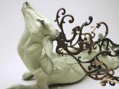 Beth Cavener – sculptures – Obariyon-detail2