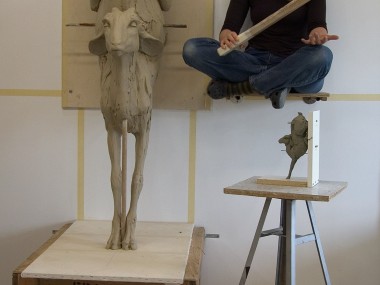 Beth Cavener – work sculpture in progress