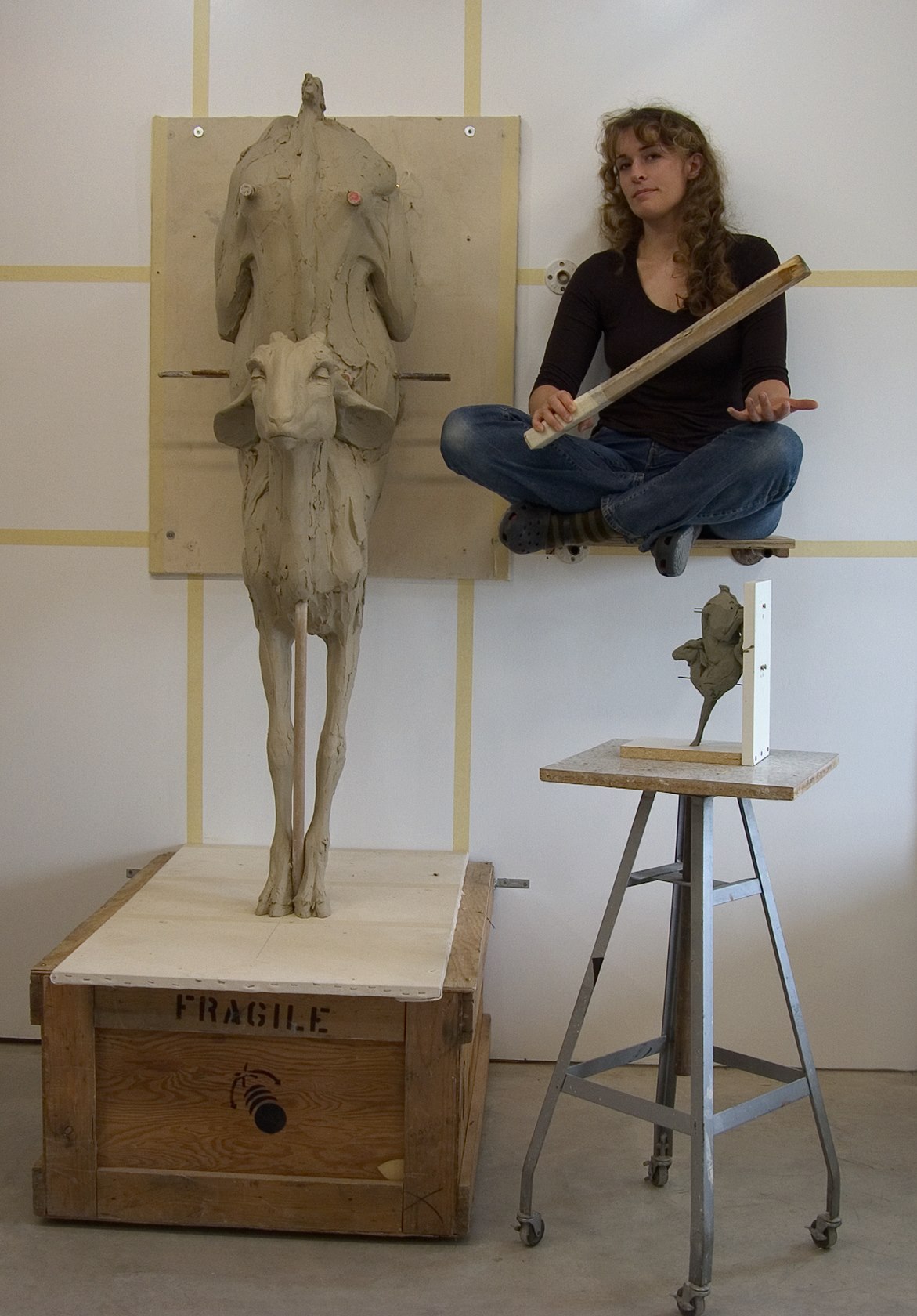 Beth Cavener – work sculpture in progress