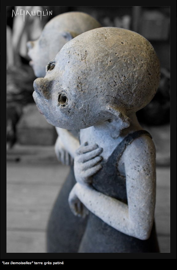 Nathalie Gauglin – Les demoiselles – sculptures figuratives