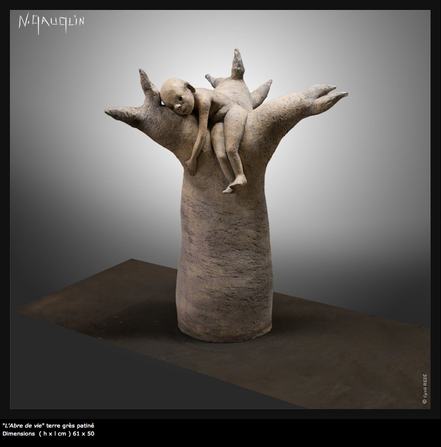 Nathalie Gauglin – l’abre de vie – sculptures figuratives