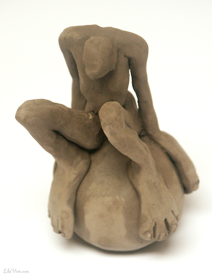 Prozac [Faience brune]- Sculpture ©LilaVert