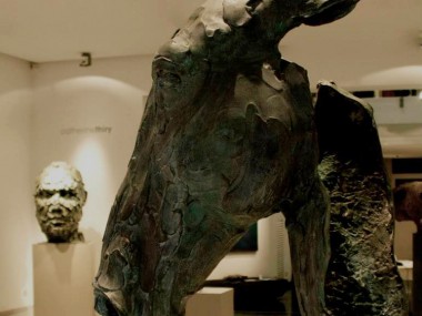 Catherine thiry, sculptures – Persona, bronze – 80 cm