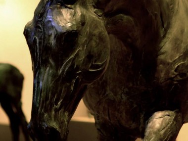 catherine thiry, sculptures / Grand Nomad – bronze – 180 cm