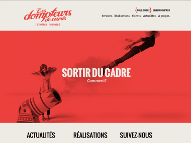 Site d’une agence de communication en Responsive Design « Les Dompteurs de Souris »