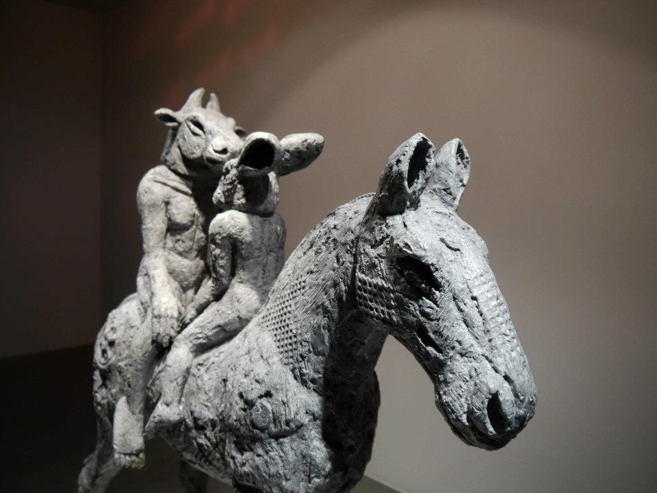 Sophie Ryder, minotaure, cheval, lievre