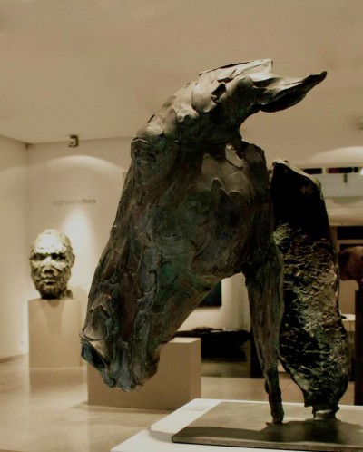 Catherine thiry, horse sculptures – Persona, bronze – 80 cm / http://www.catherinethiry.be/