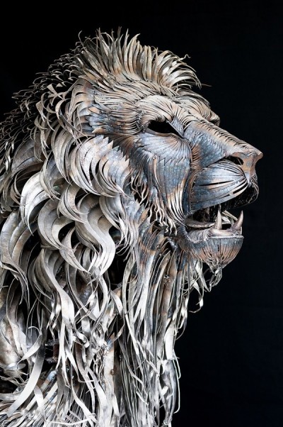 Selçuk Yılmaz – Lion – Steampunk sculpture / www.behance.net/selcukylmz