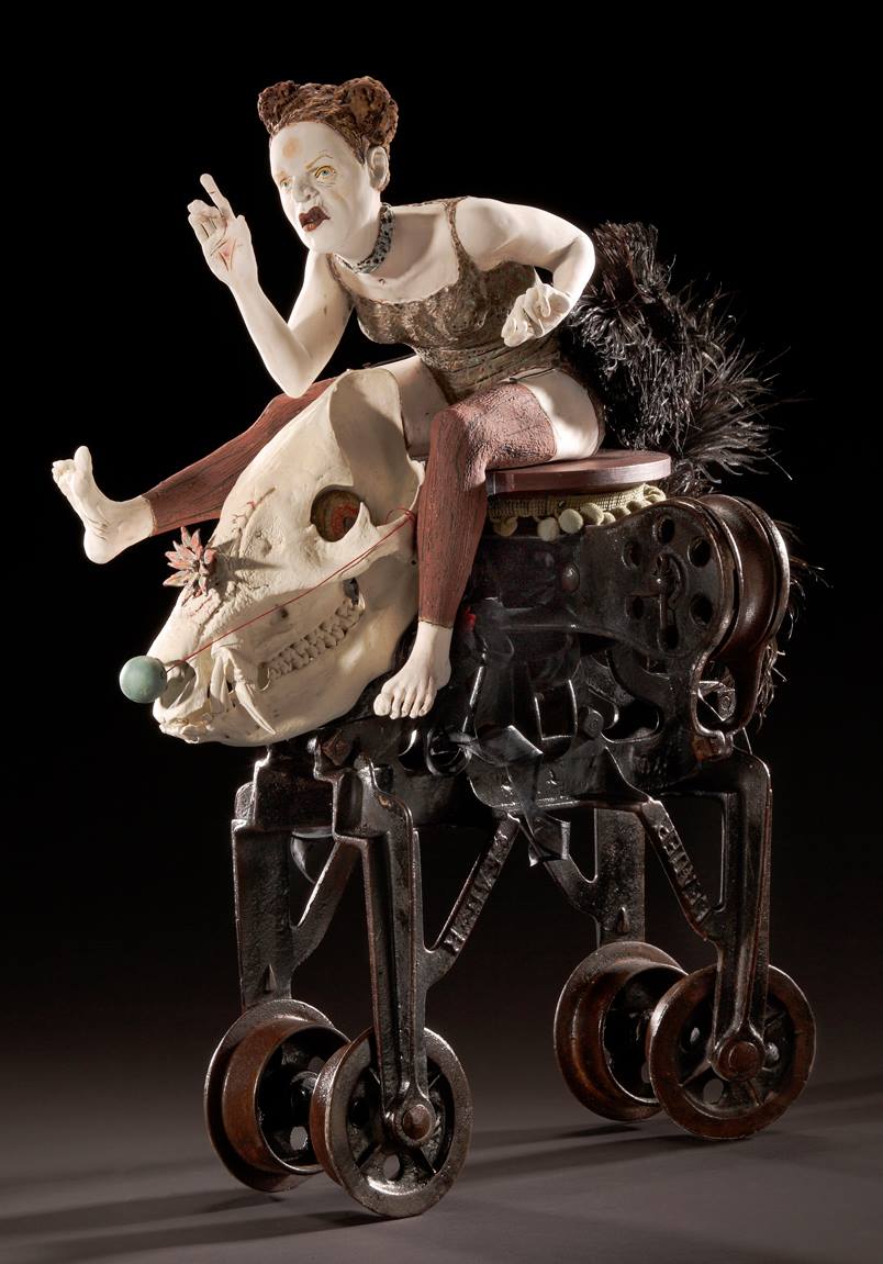 Ceramic : mixed media sculpture by Kirsten Stingle