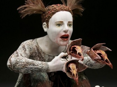 Ceramic : mixed media sculpture by Kirsten Stingle