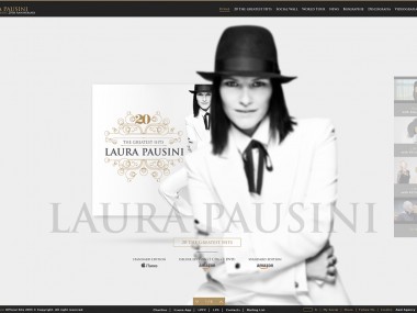 laura pausini – site responsive music