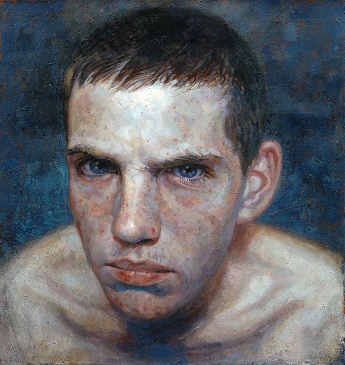 Daniel Barkley – Rob With Spots, acrylic on canvas