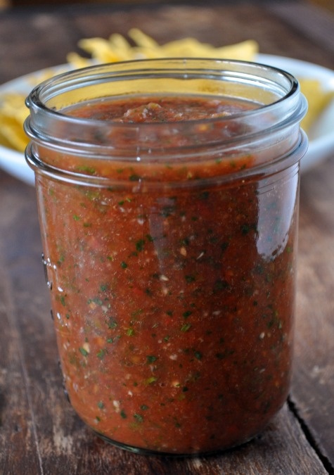 Mexican Recette Restaurant Style Blender Salsa