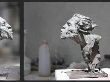 Christophe Charbonnel – sculpture – Buste de faune