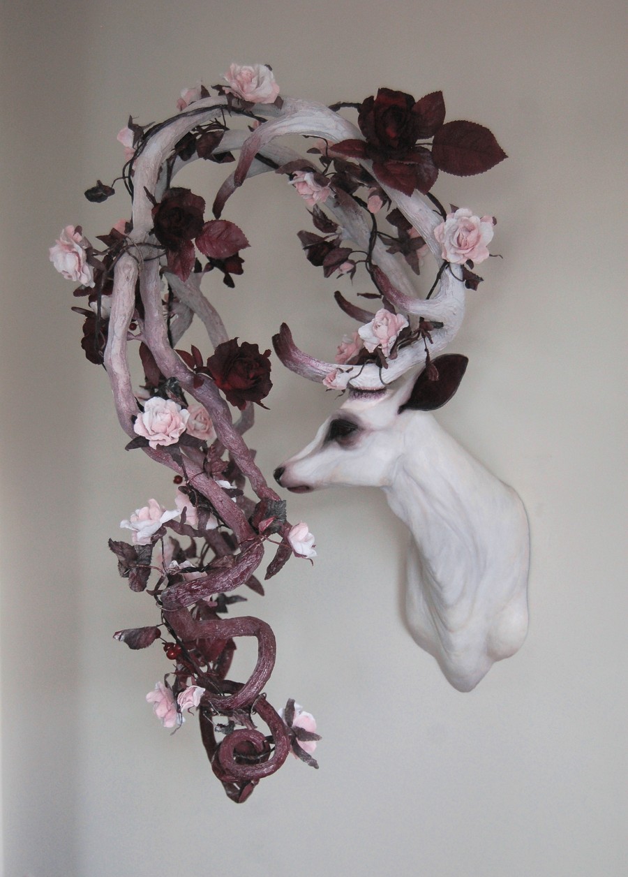 Natasha Cousens – Doe Ray Me – Floral animal sculpture
