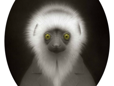 Travis Louie – Lemur Wisdom #pencil #art #drawing #sketch