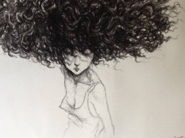 Valerie Hadida – Mine noir dessin