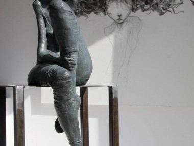 Valerie Hadida sculptures – La Romantique – bronze