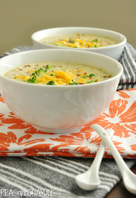 Soupe de broccoli au fromage