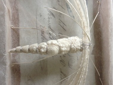 textile art – Script Moth , Caroline Lingwood