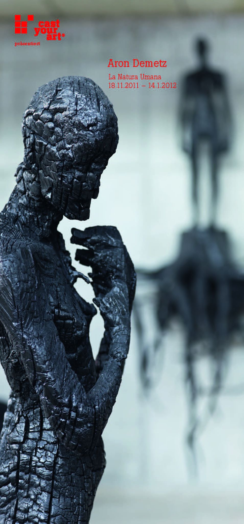 Aron Demetz – la natura umana- Charcoal sculpture
