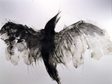 Eric Lacombe – AN018 : 50 x 65 cm : acrylic and pen on paper / 2014