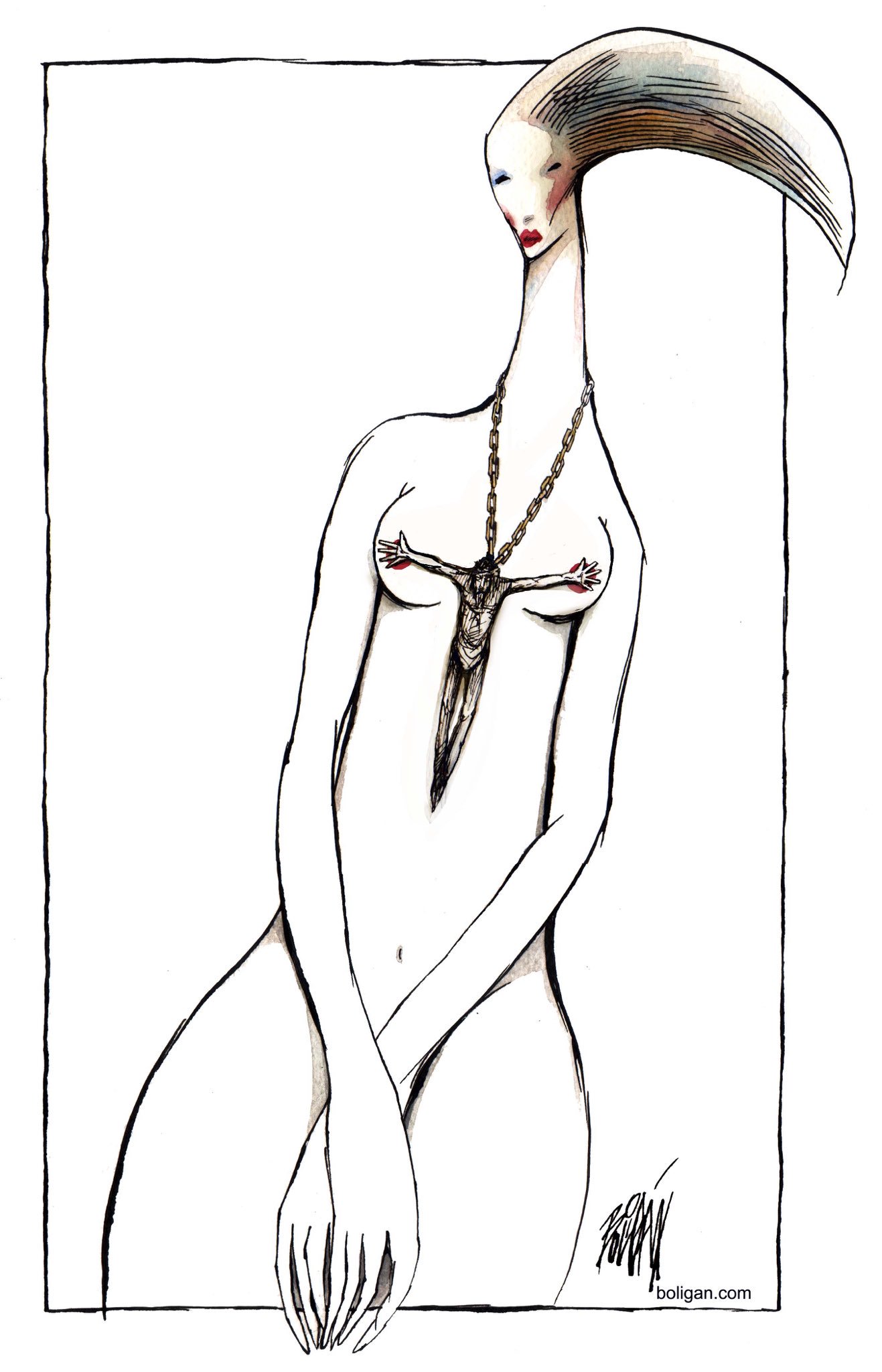 Angel Boligan – Nude illustration