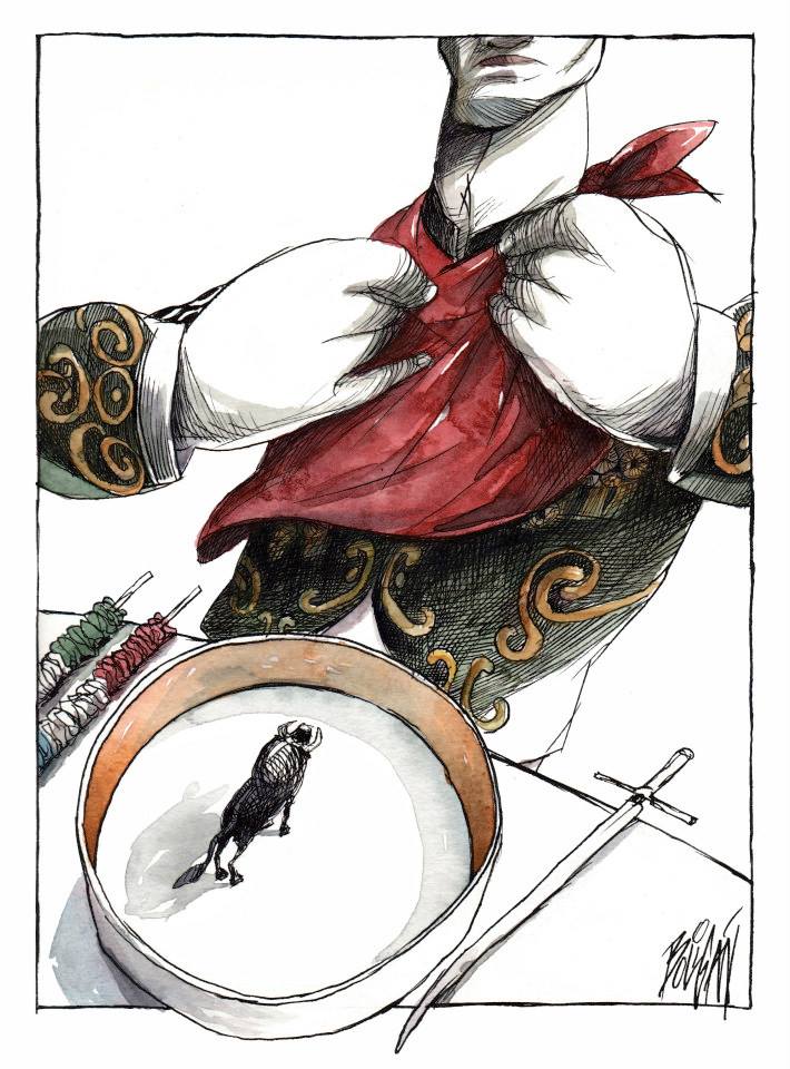 Angel Boligan cena toro – illustration