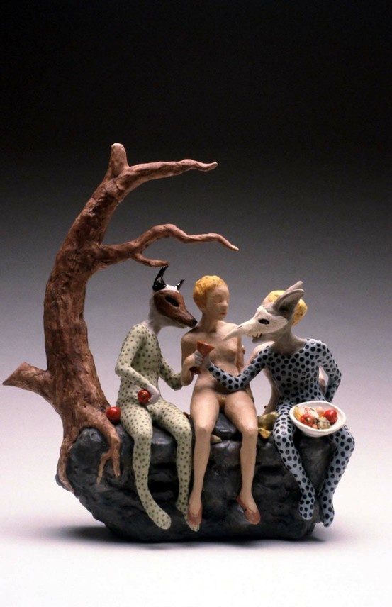 Carrieanne Hendrickson – Goblin Market ( Teapot)- Figurative sculptures