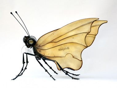 Edouard martinet – Butterfly. 25″ x 14″ x 22″ / steampunk sculpture art