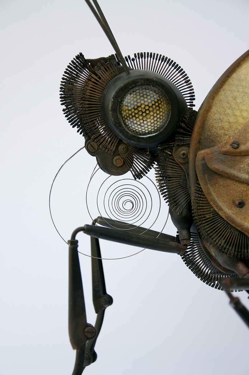 Edouard martinet -Butterfly. 25″ x 14″ x 22″ – detail  / steampunk sculpture art