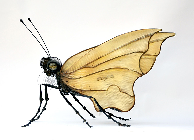 Edouard martinet – Butterfly. 25″ x 14″ x 22″ / steampunk sculpture art