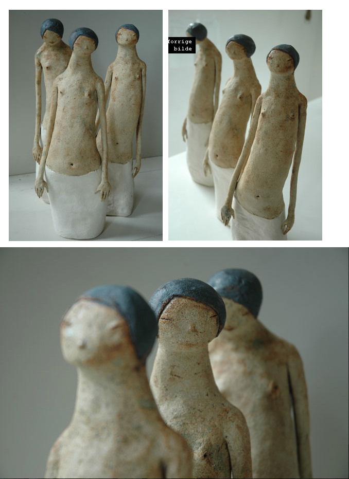 Maria Øverbye -Kvinne med langt liv –  sculptures ceramics figuratif