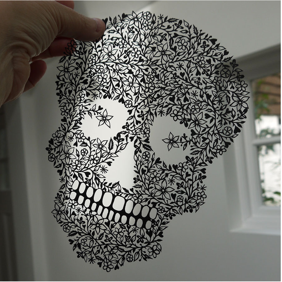 SUZY TAYLOR – skull paper art