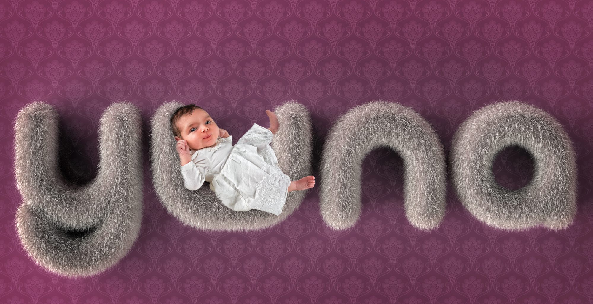John Wilhelm – Yuna s birth announcement card Created with ZBrush, Keyshot and Photoshop