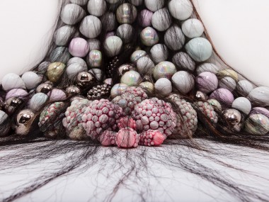 Juz Kitson -Changing Skin (detail) 2013, Southern Ice porcelain / Organic sculptures