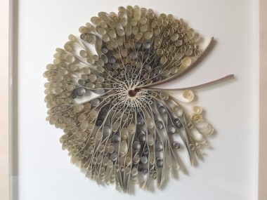 Pam Langdon – Old reconstruted book in floral art / Paper Art