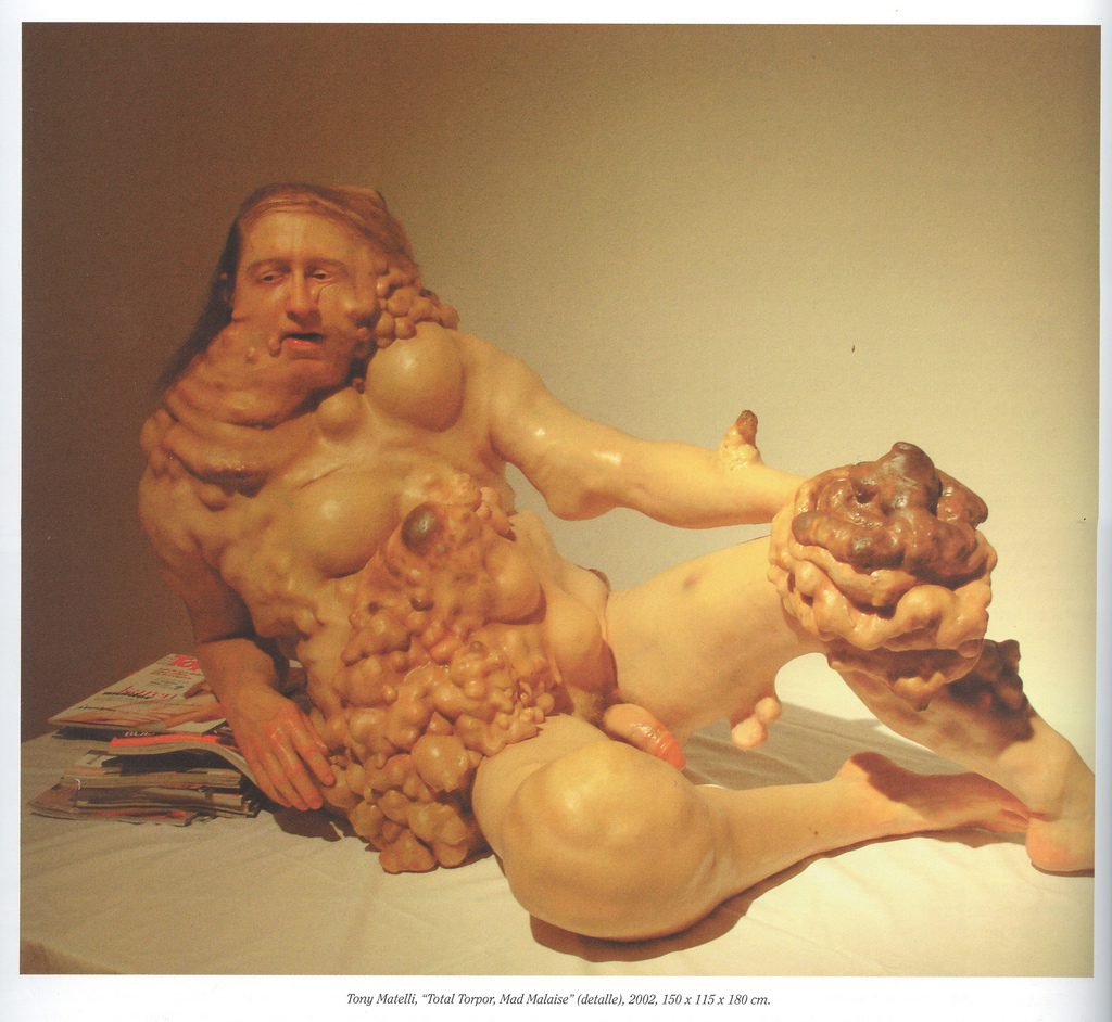 TonyMatelli – sculpture hypeRealiste – Total Torpor, Mad malaise
