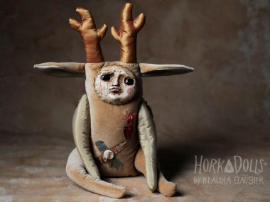 HORKA DOLLS – Art dolls sculptures – cerf creature