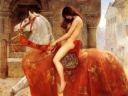 Lady Godiva - (JohnCollier) tableau et légende