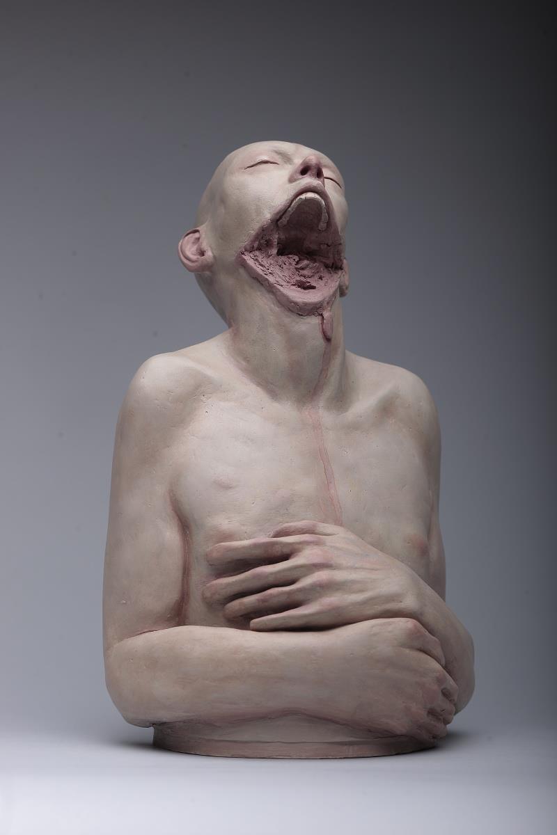 Richard Stipl – Heretic III, clay and shellac, – 2011 – sculptures