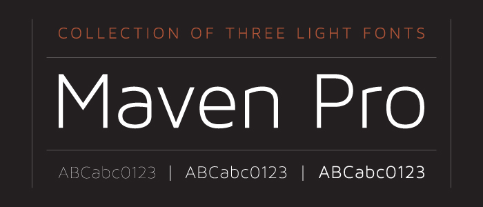 maven pro font I Love