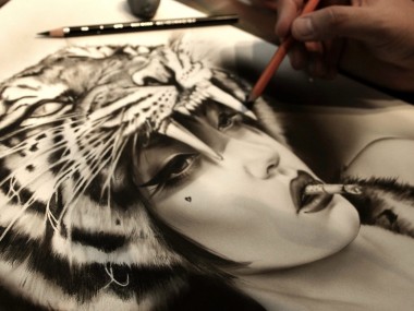 Brian M. Viveros – Eye Of The Tiger / Paintings