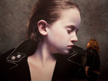 Gottfried Helnwein – The Murmur of the Innocents 25 – oil & acrylic on canvas 2011 – 200 x 342cm