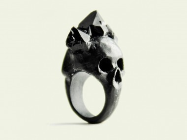 Macabre Gadgets – Rings Black bifacial skull / Beautiful rings