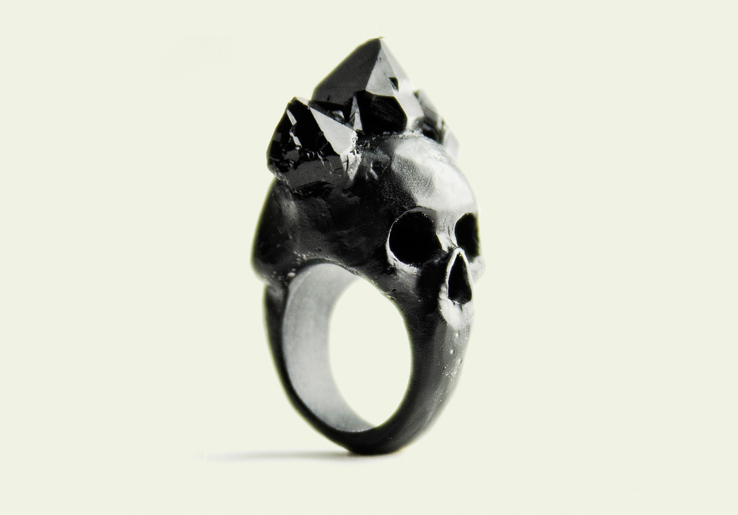 Macabre Gadgets – Rings Black bifacial skull / Beautiful rings