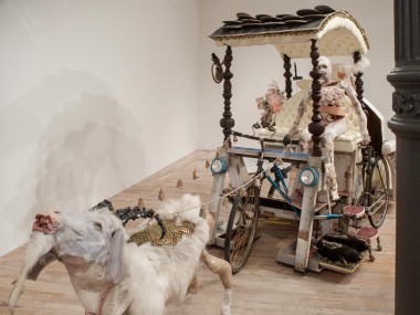 Monica Cook – mixed media sculptures – The Goat Cart / 2013