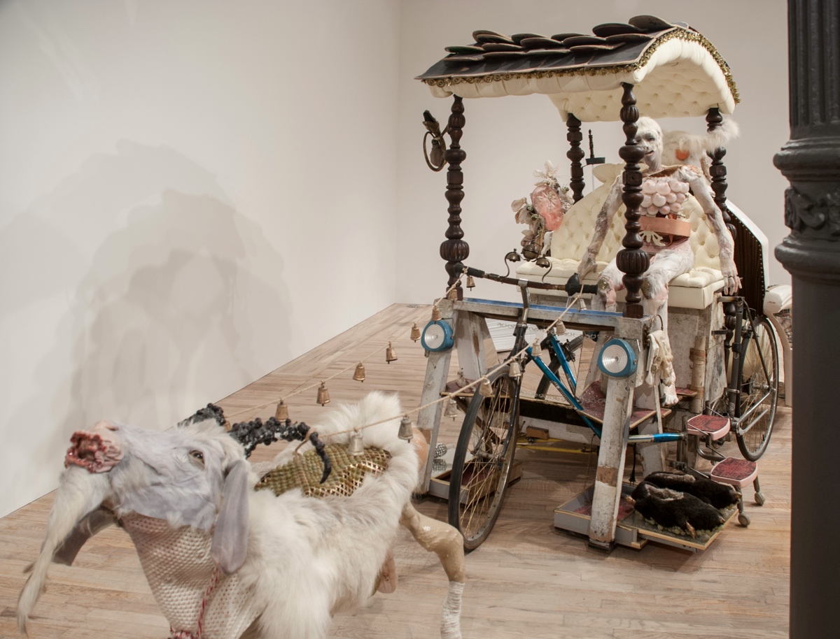 Monica Cook – mixed media sculptures – The Goat Cart / 2013