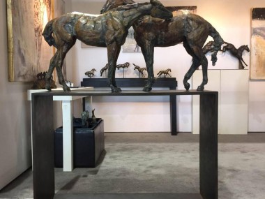 Stephanie Revennaugh – horses sculpture